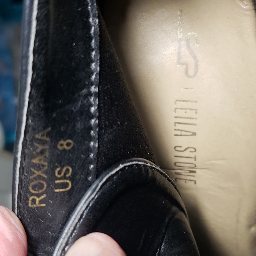 LEILA STONE black high shoes - Picture 14 of 15